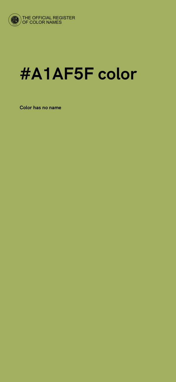 #A1AF5F color image