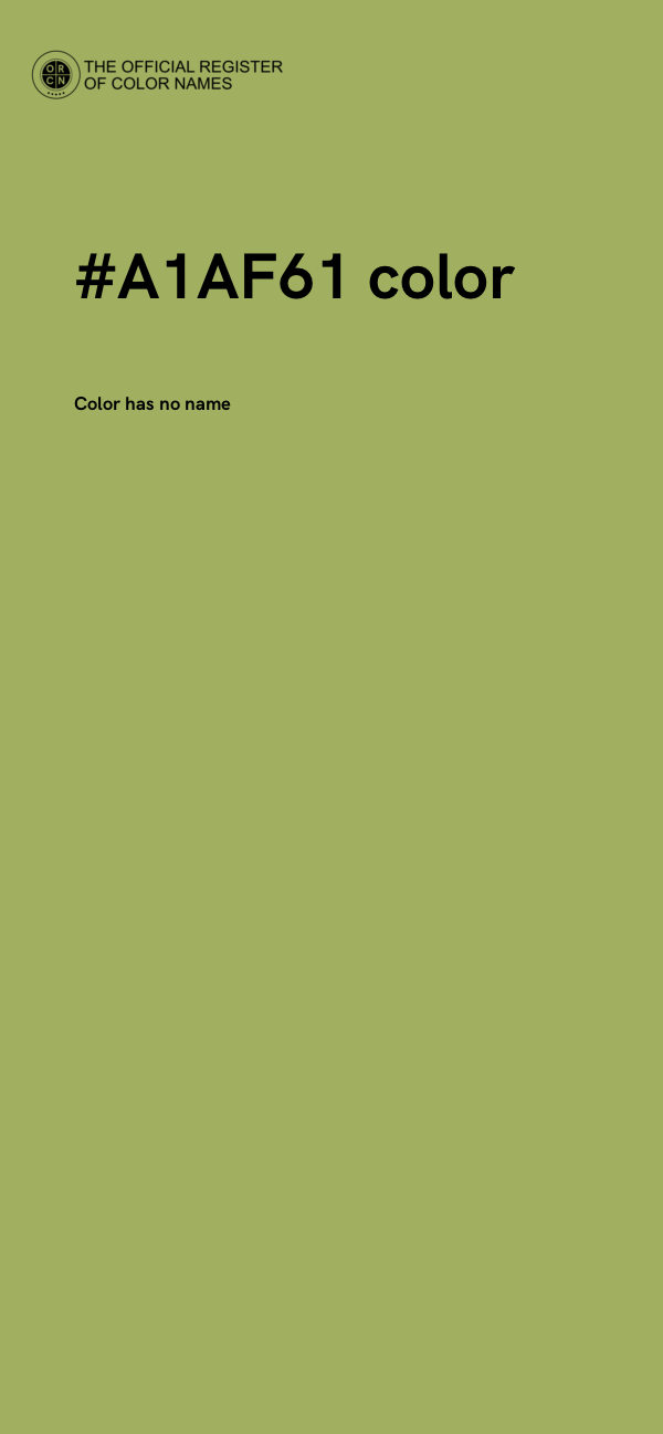 #A1AF61 color image