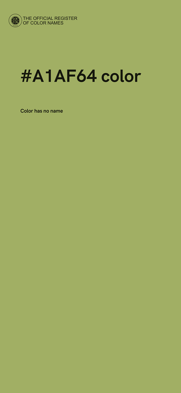 #A1AF64 color image
