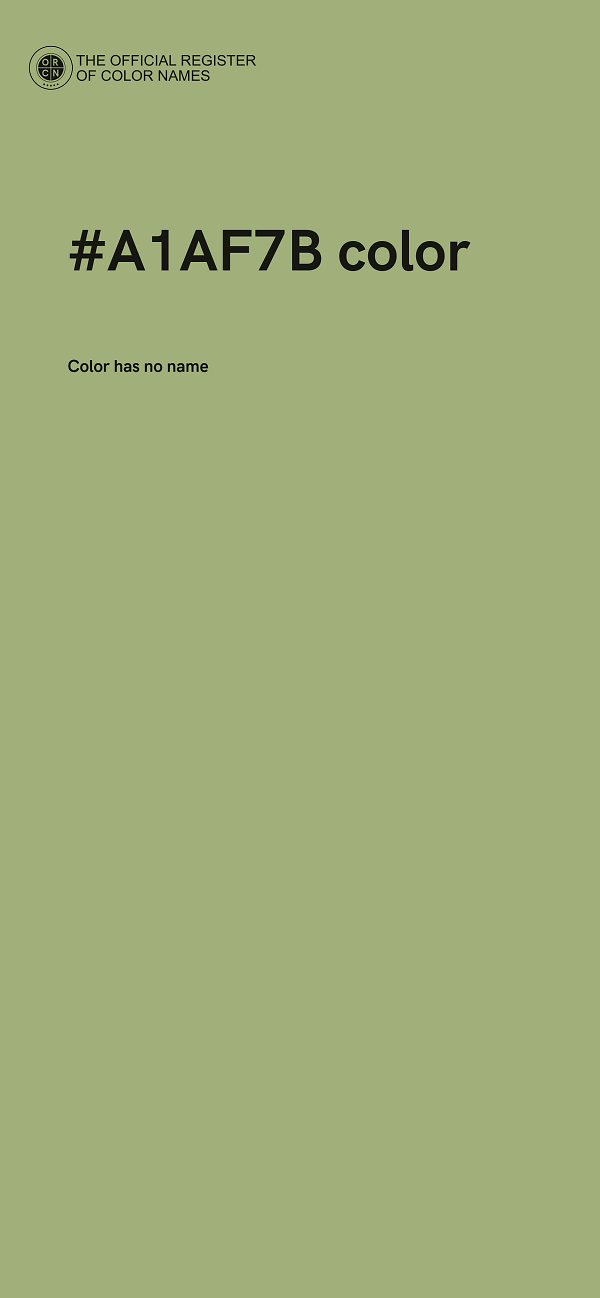 #A1AF7B color image