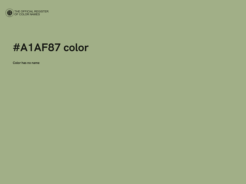 #A1AF87 color image