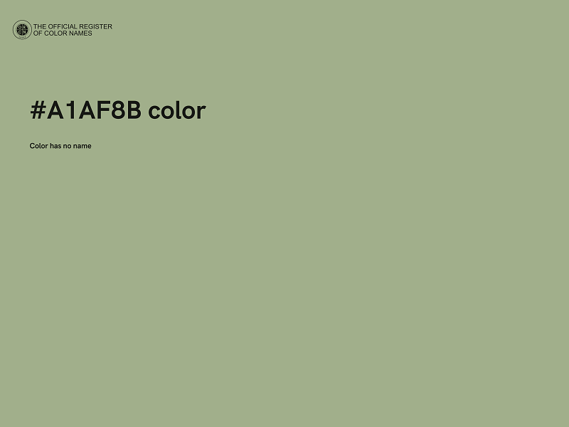 #A1AF8B color image