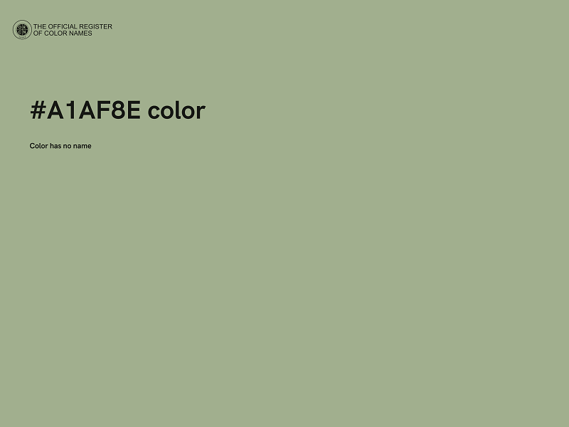 #A1AF8E color image