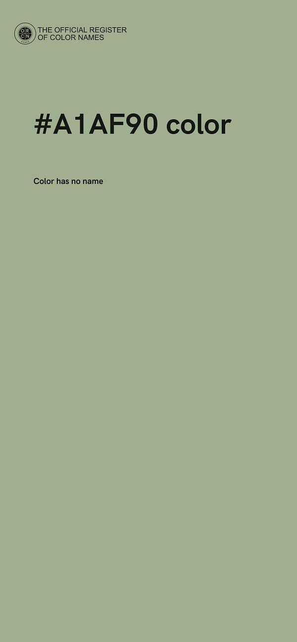 #A1AF90 color image