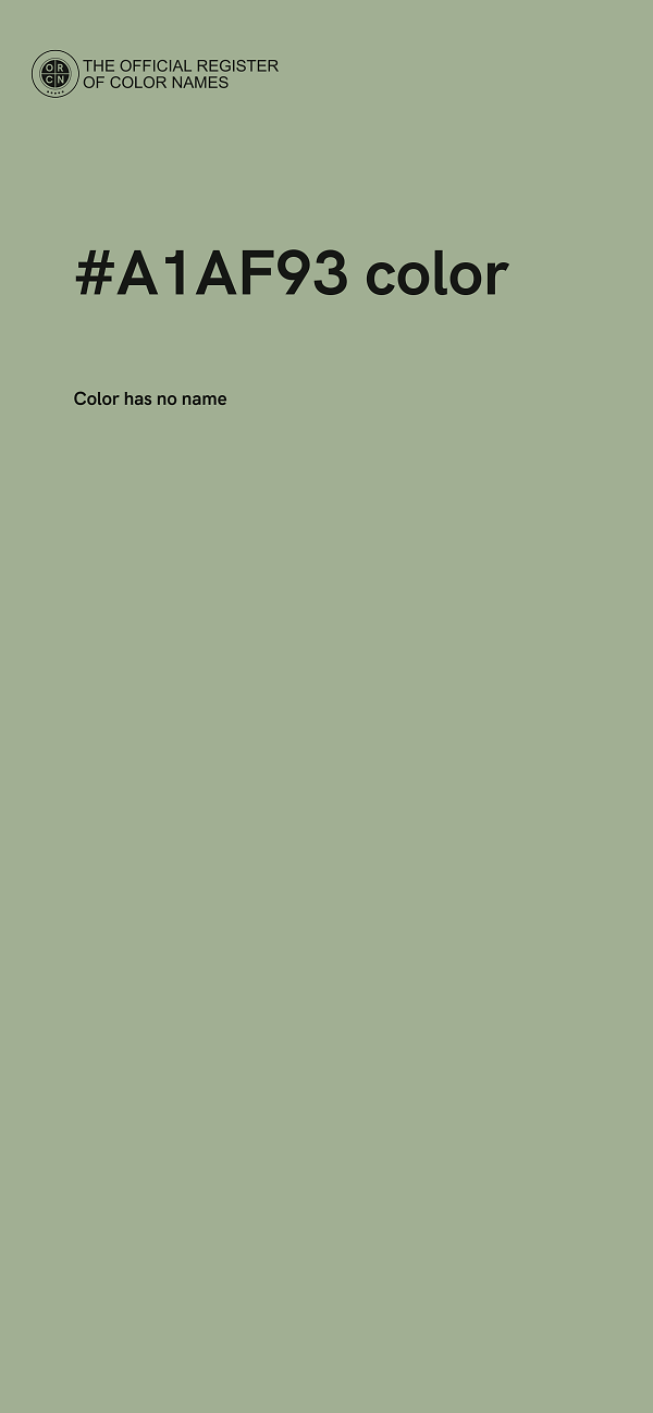 #A1AF93 color image