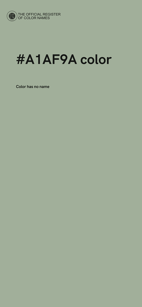 #A1AF9A color image