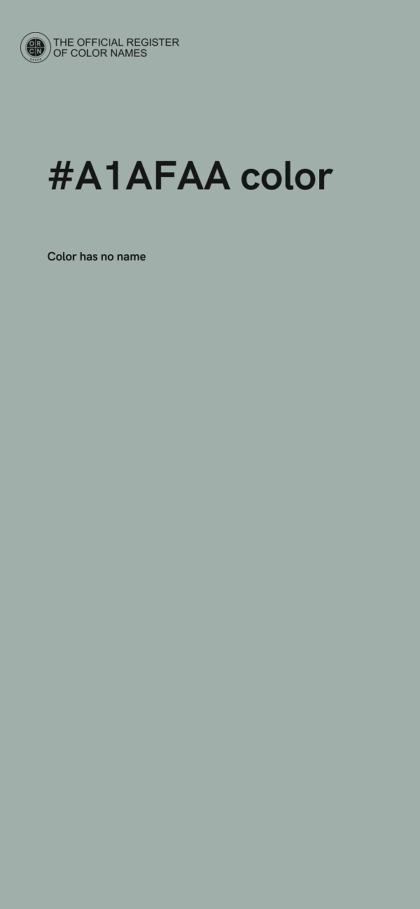 #A1AFAA color image