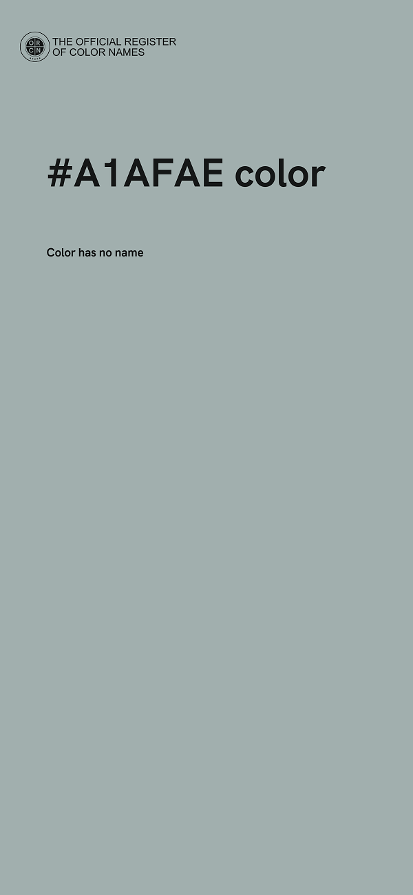 #A1AFAE color image