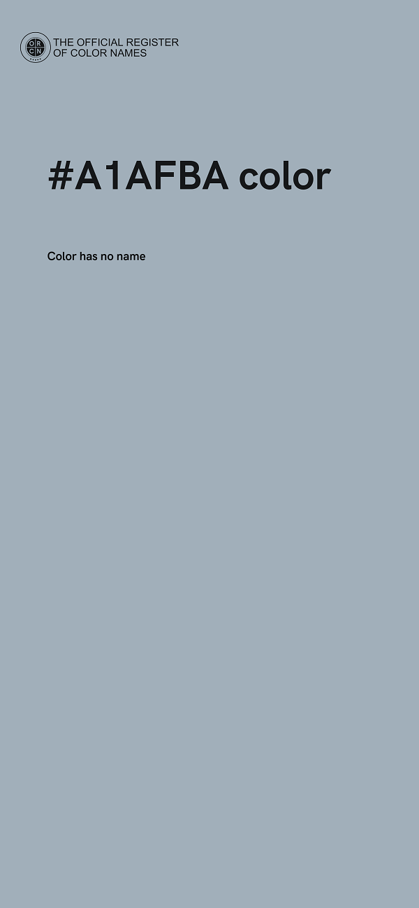 #A1AFBA color image