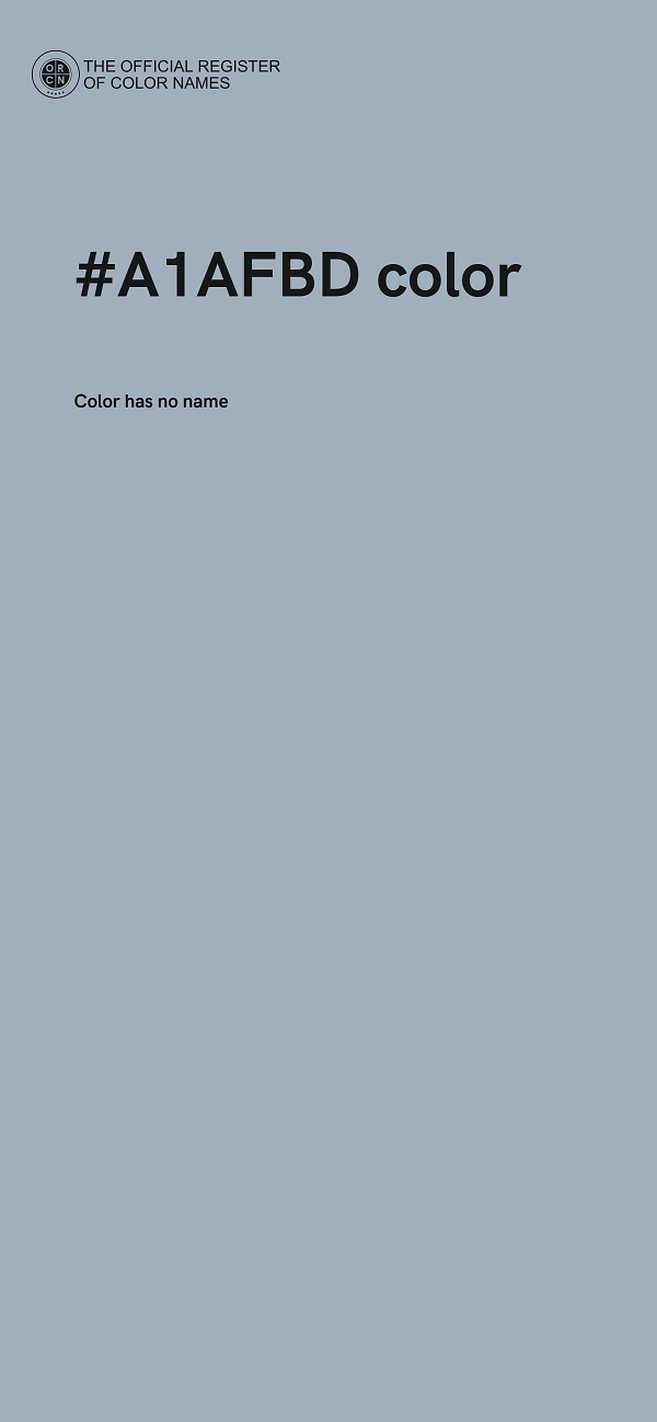 #A1AFBD color image