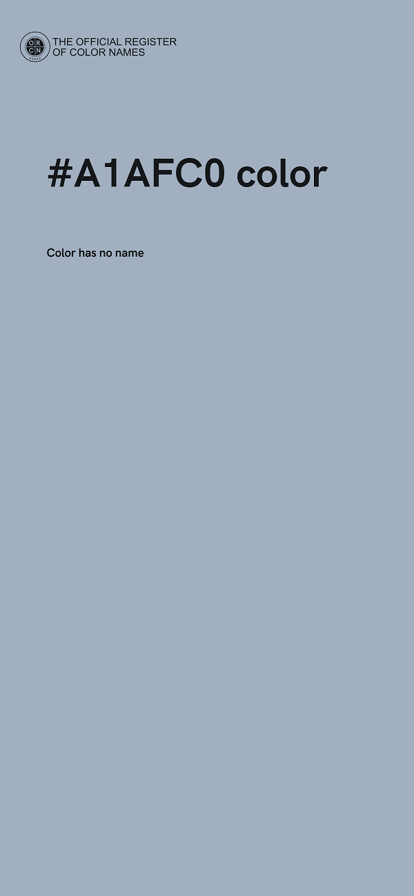 #A1AFC0 color image
