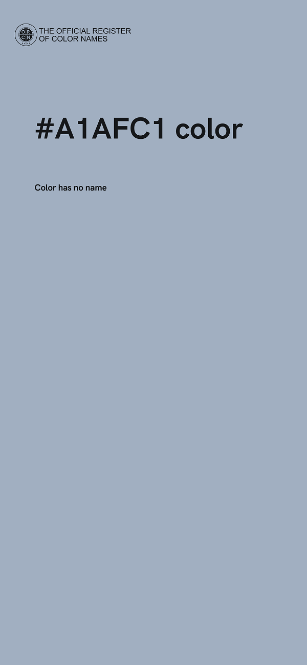 #A1AFC1 color image