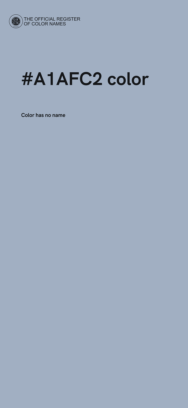 #A1AFC2 color image