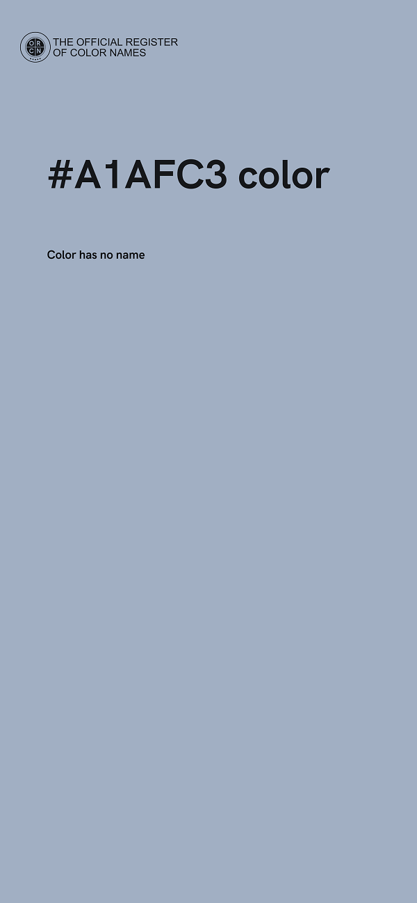 #A1AFC3 color image