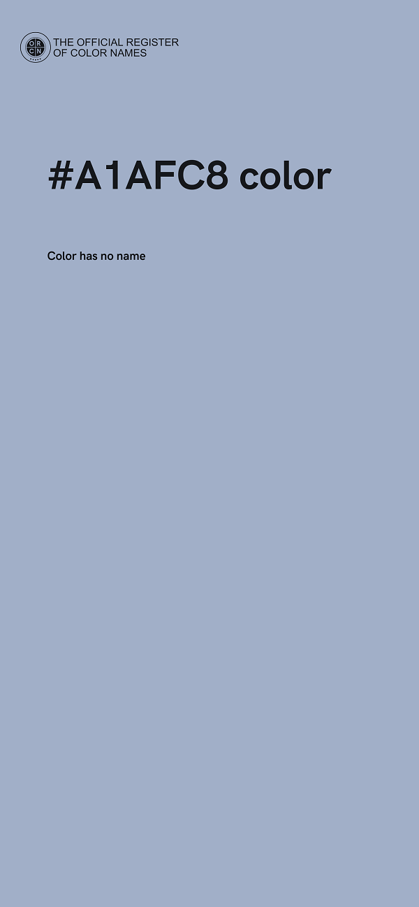 #A1AFC8 color image