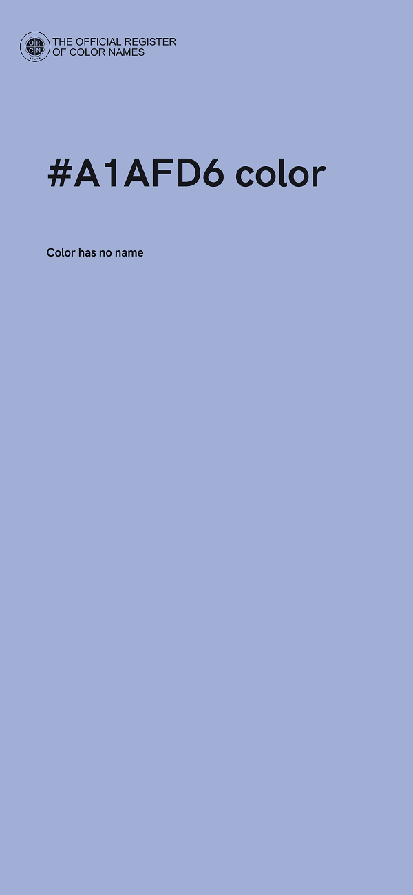 #A1AFD6 color image