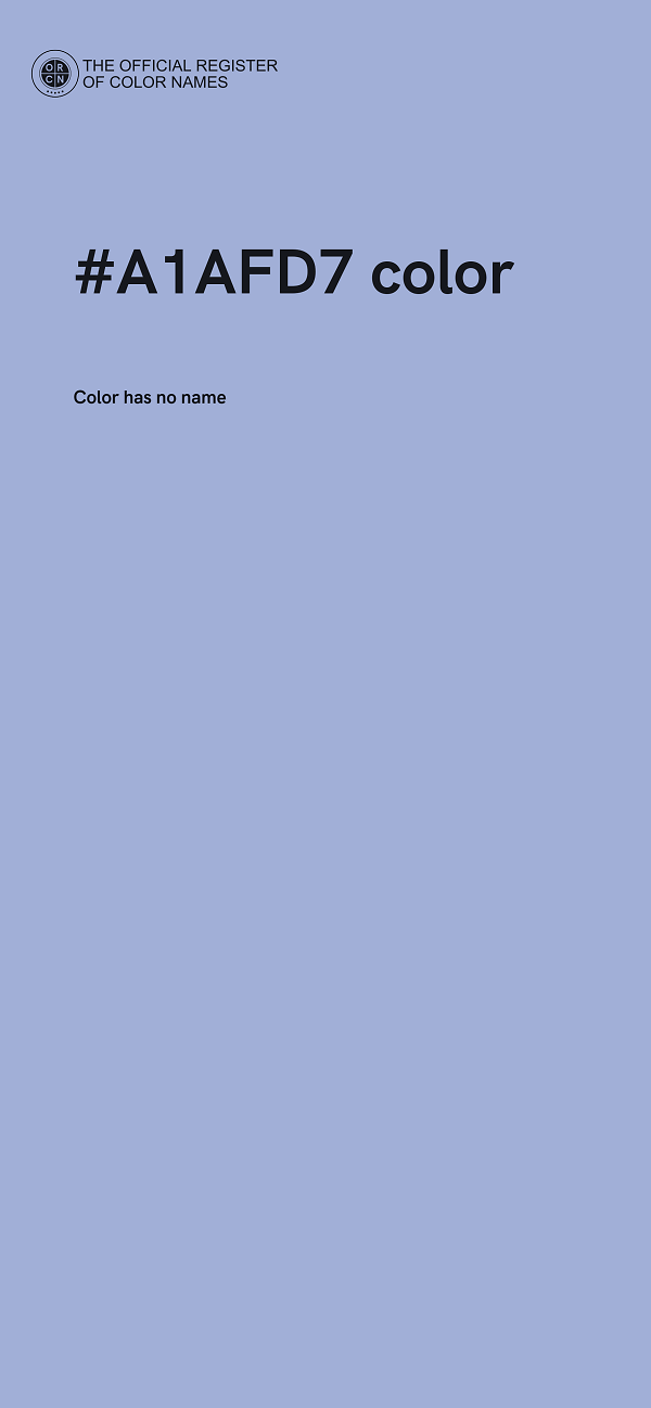 #A1AFD7 color image