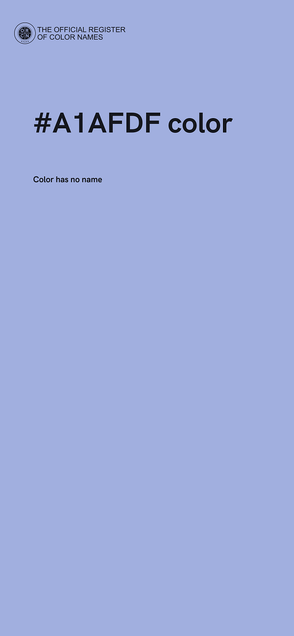 #A1AFDF color image