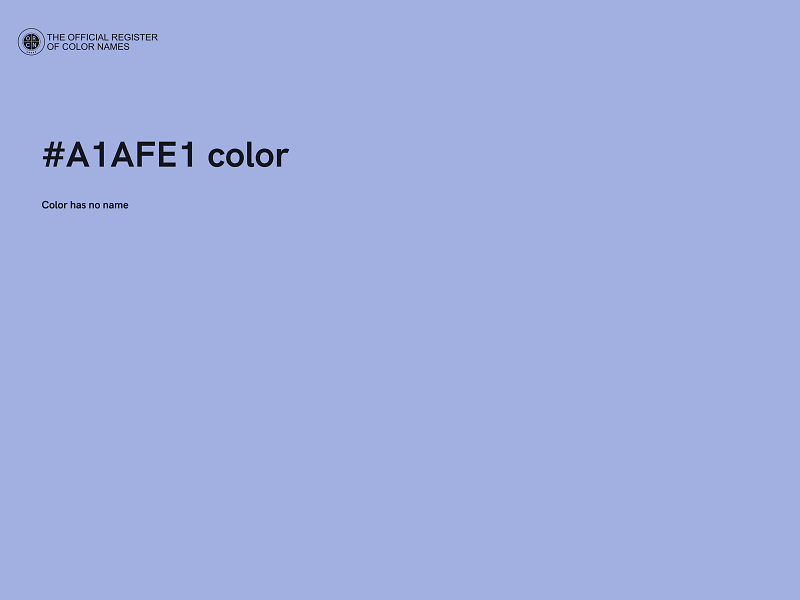 #A1AFE1 color image