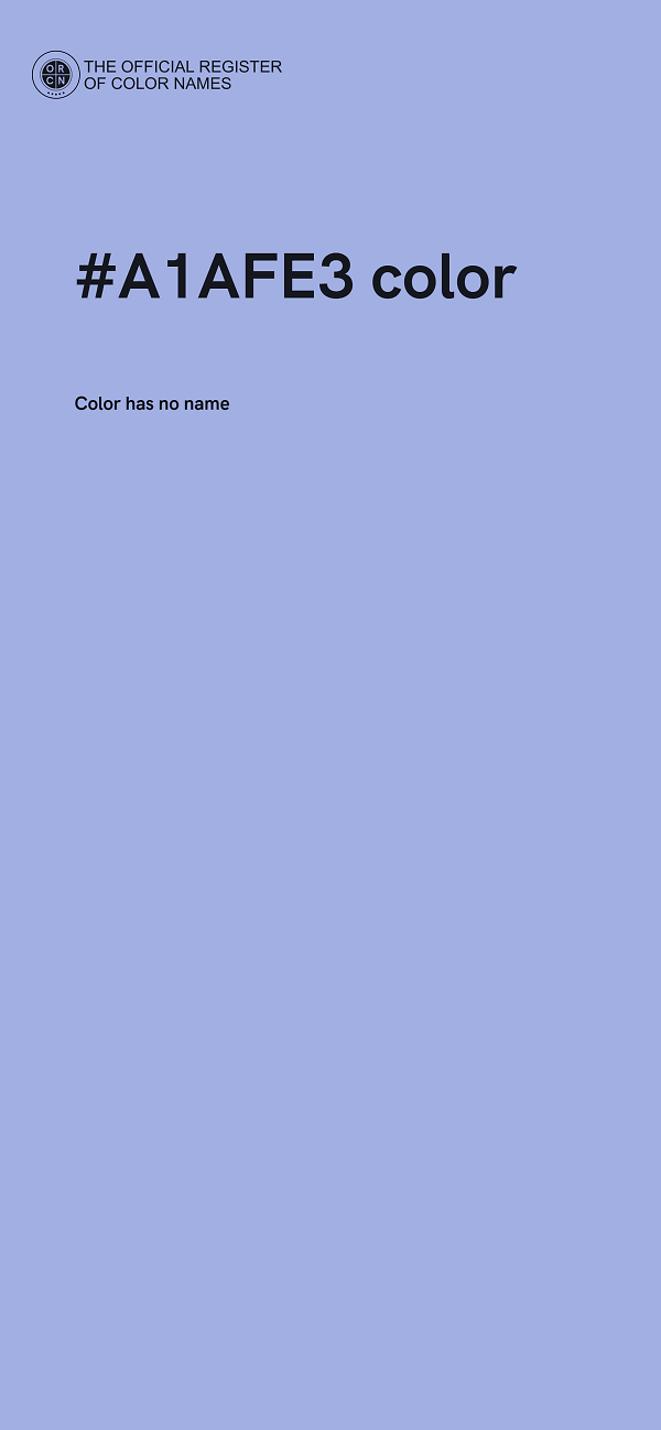 #A1AFE3 color image