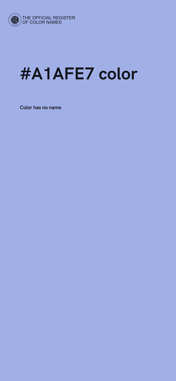 #A1AFE7 color image