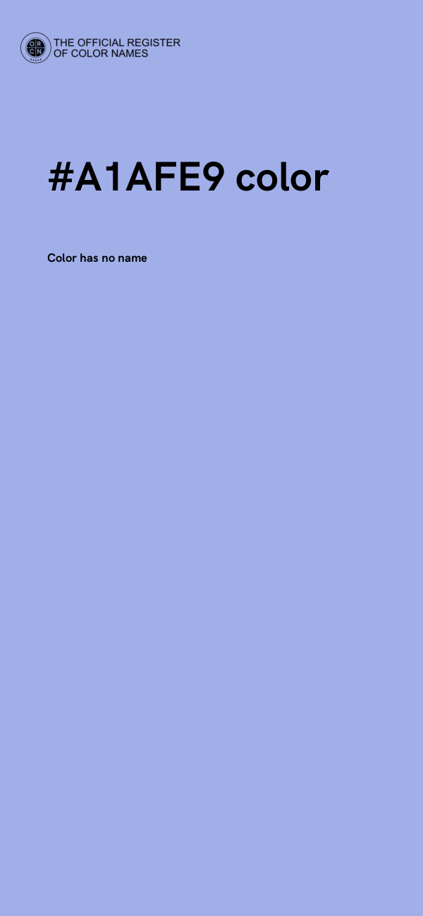 #A1AFE9 color image