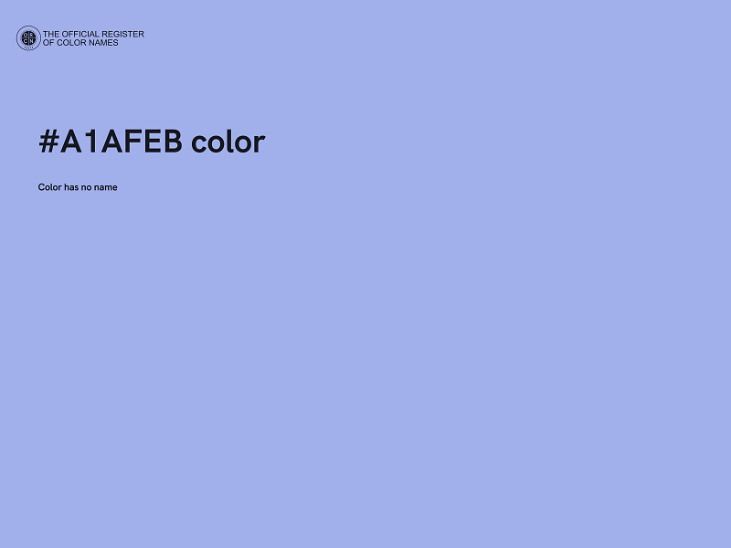 #A1AFEB color image