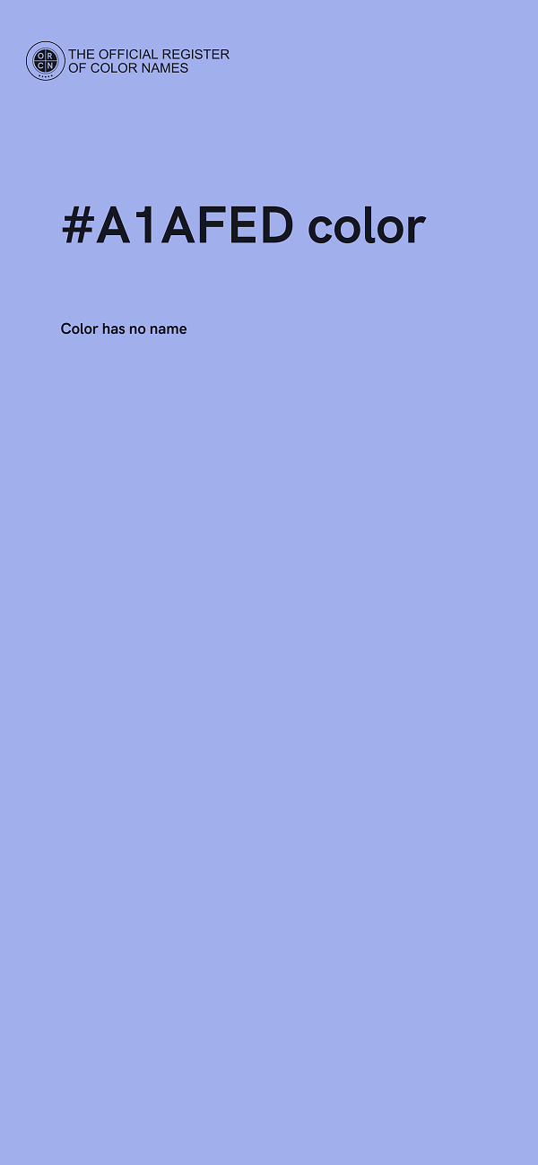 #A1AFED color image