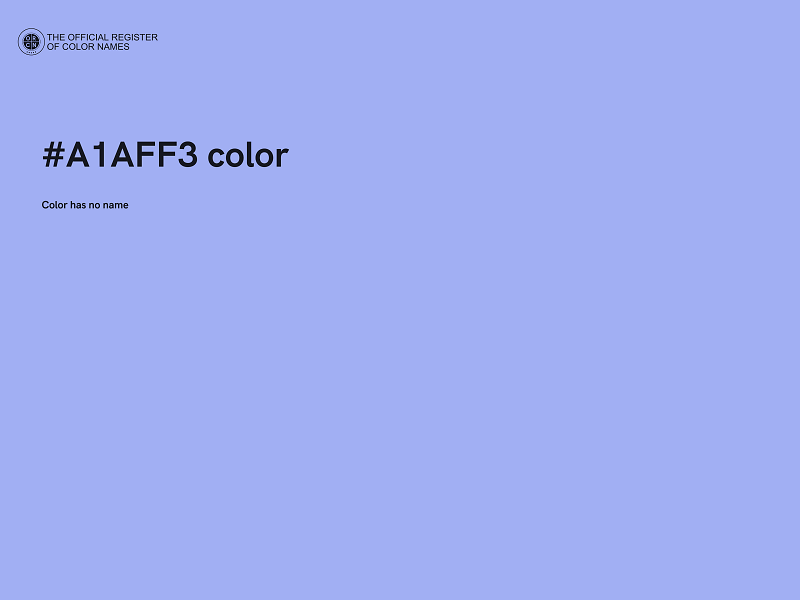 #A1AFF3 color image