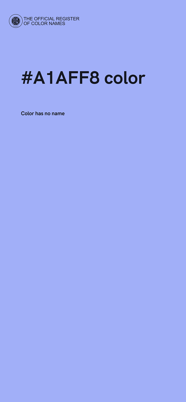 #A1AFF8 color image
