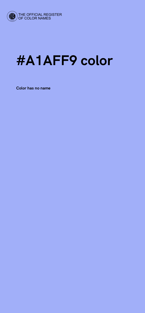 #A1AFF9 color image