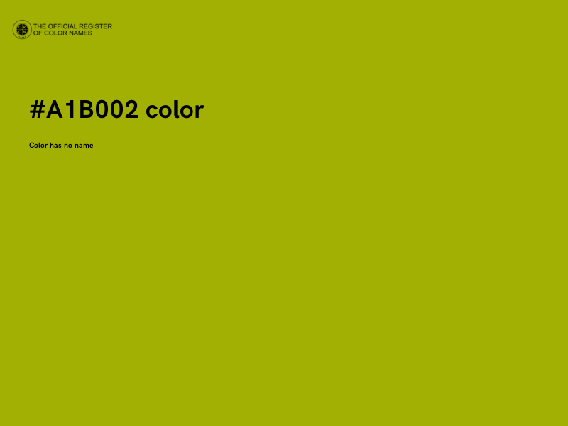 #A1B002 color image