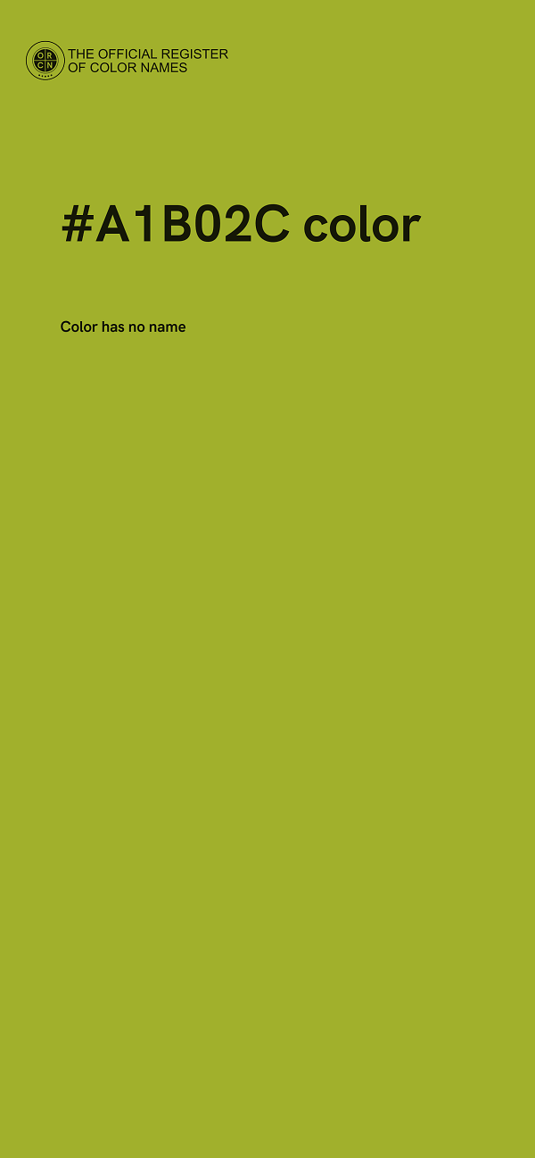 #A1B02C color image