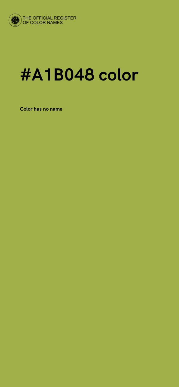 #A1B048 color image