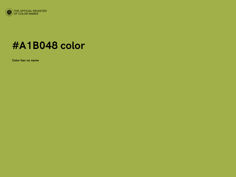 #A1B048 color image