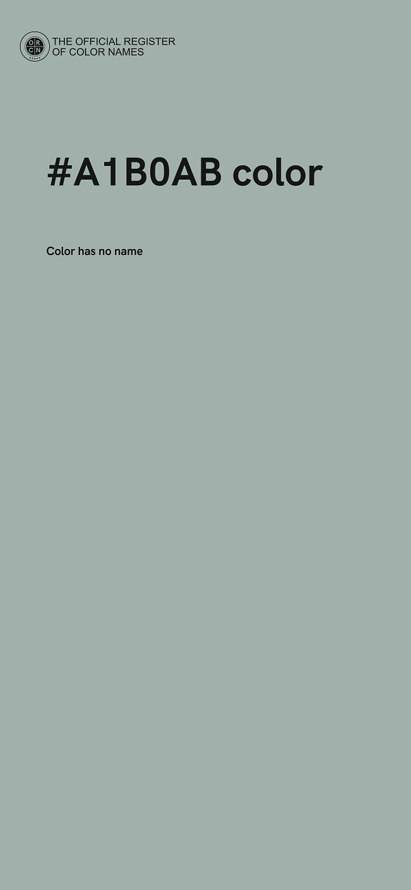 #A1B0AB color image