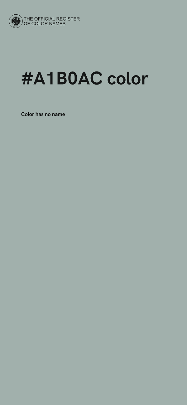 #A1B0AC color image