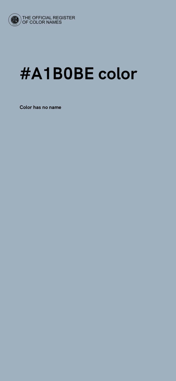 #A1B0BE color image