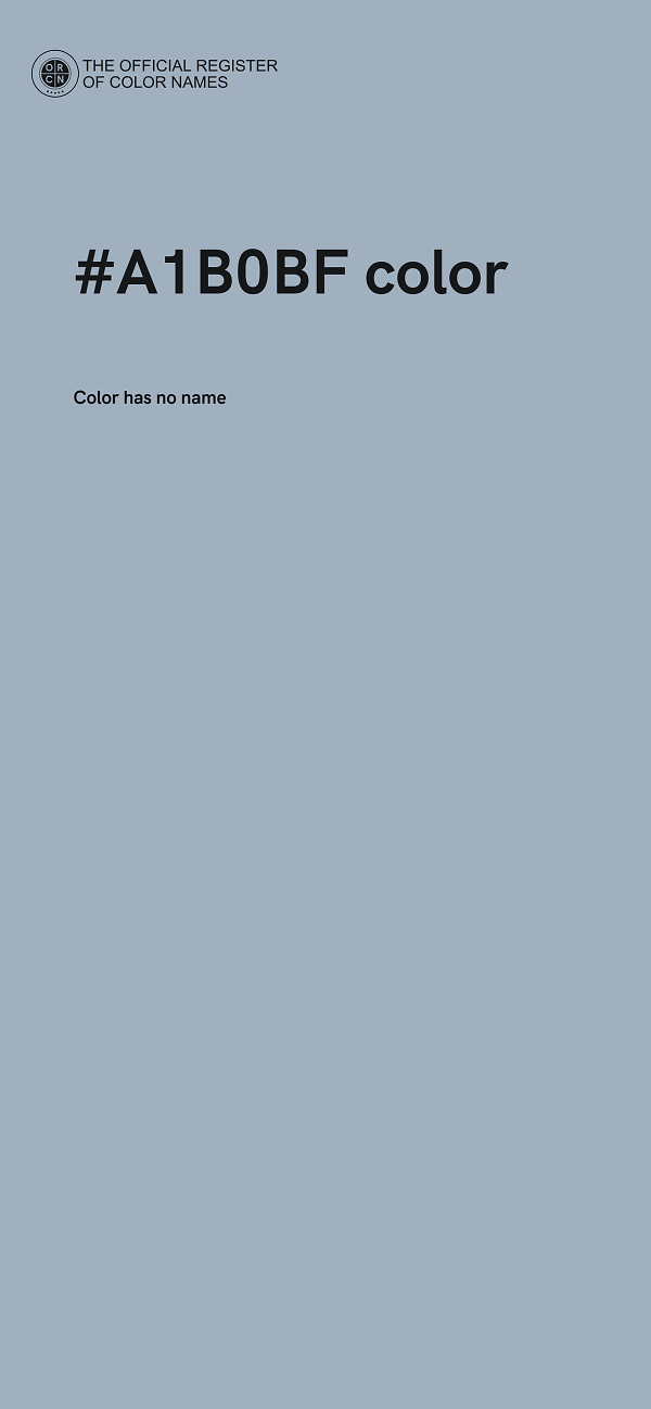 #A1B0BF color image