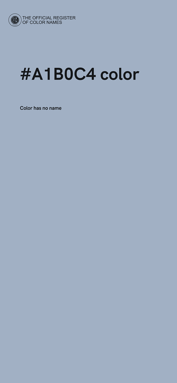 #A1B0C4 color image