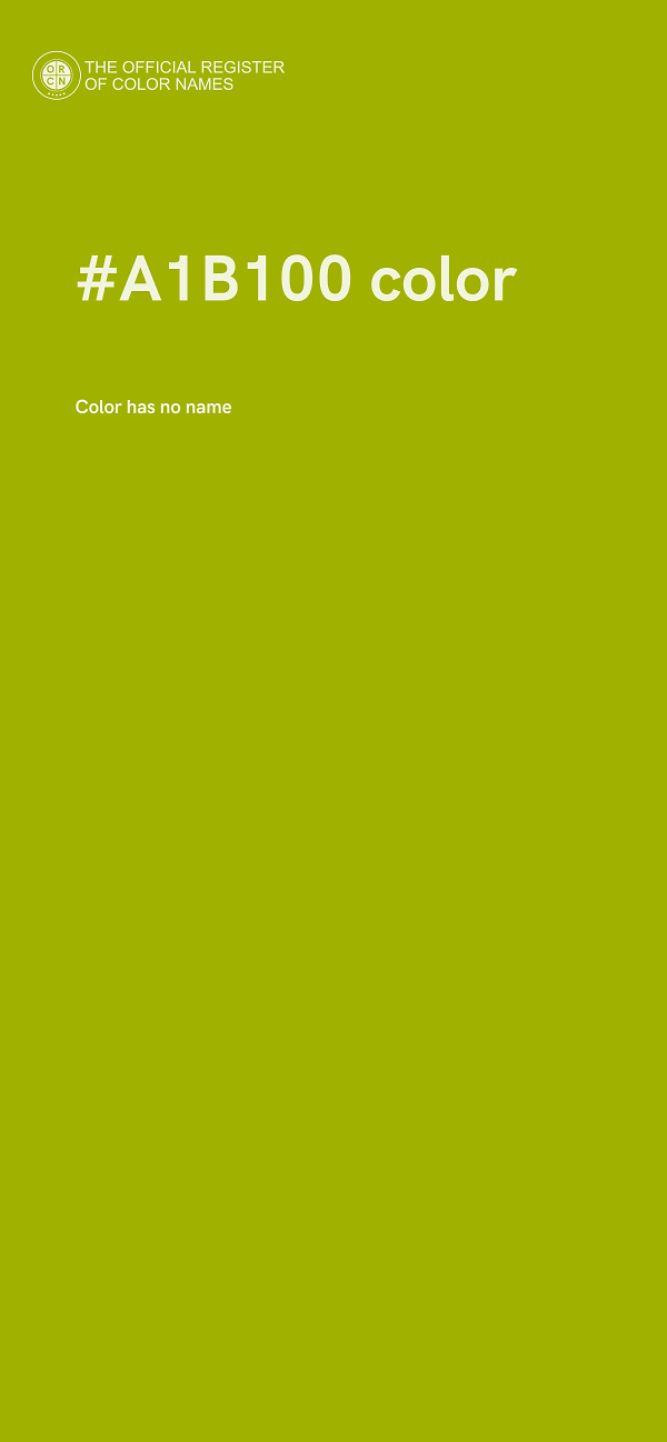 #A1B100 color image