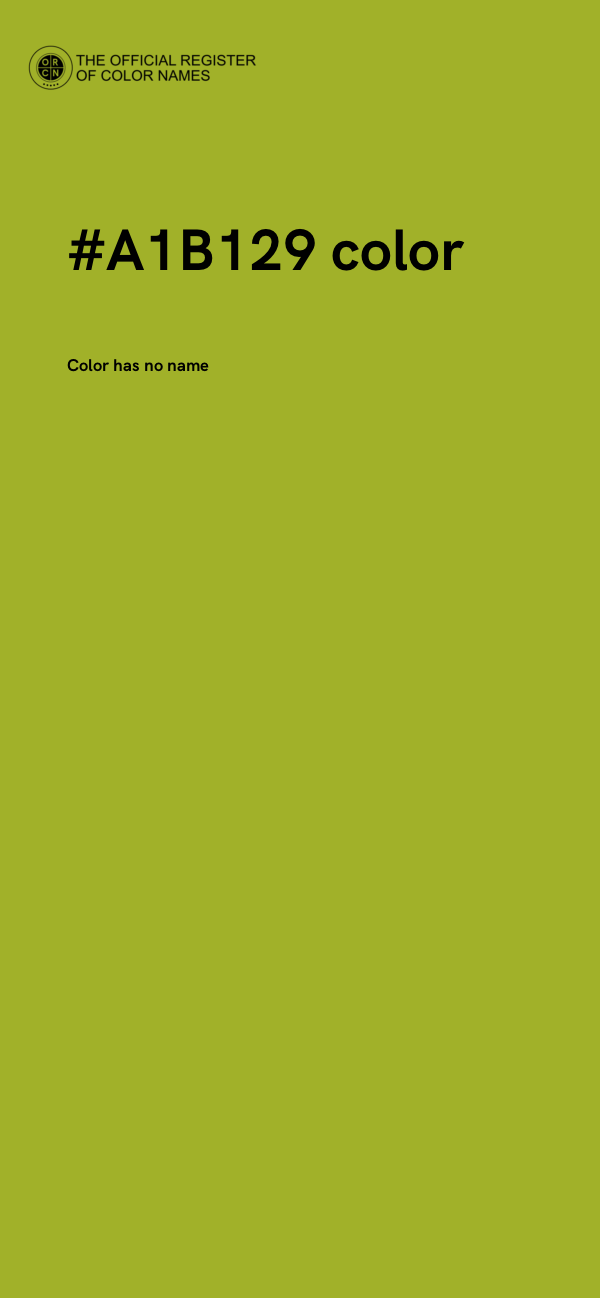 #A1B129 color image