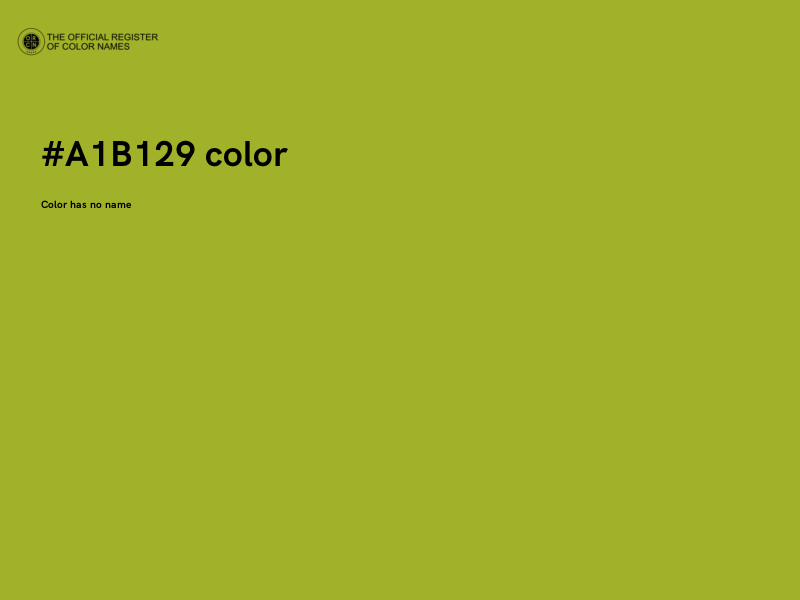 #A1B129 color image