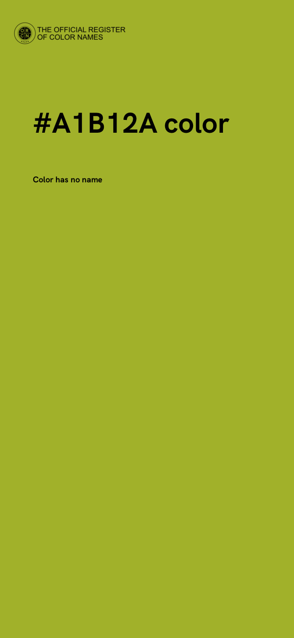 #A1B12A color image