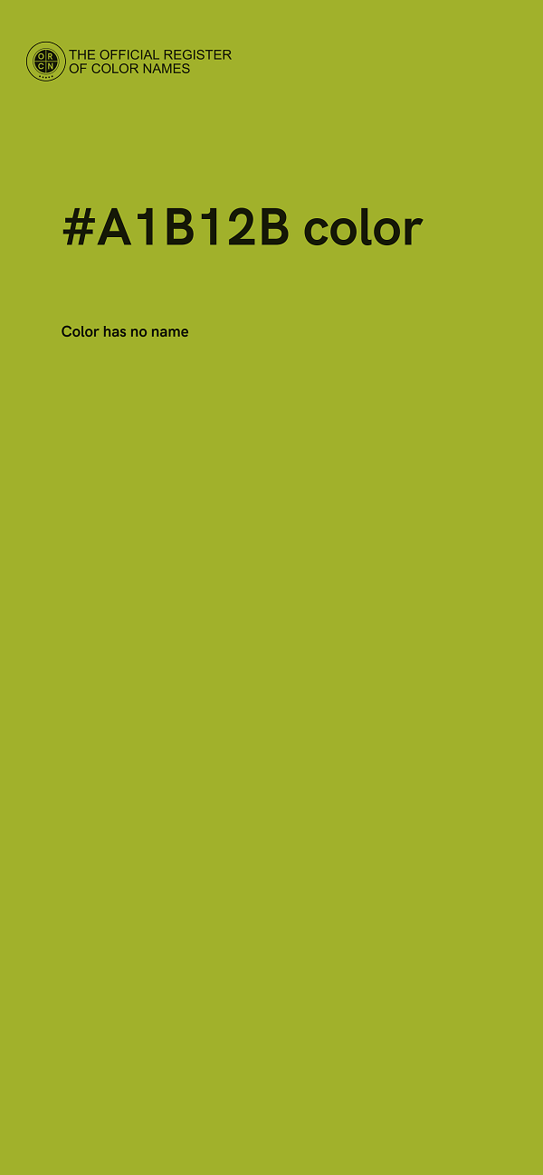 #A1B12B color image