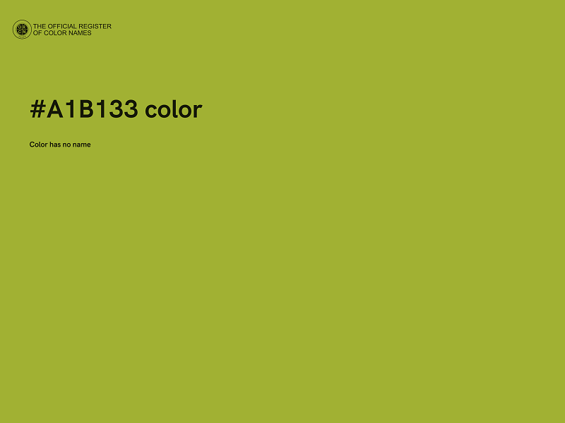 #A1B133 color image