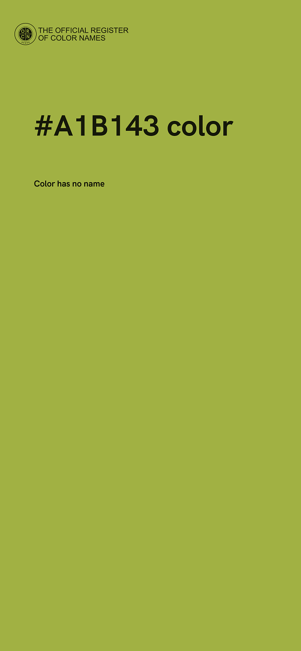 #A1B143 color image