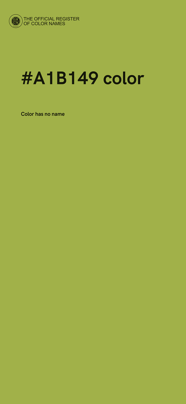#A1B149 color image