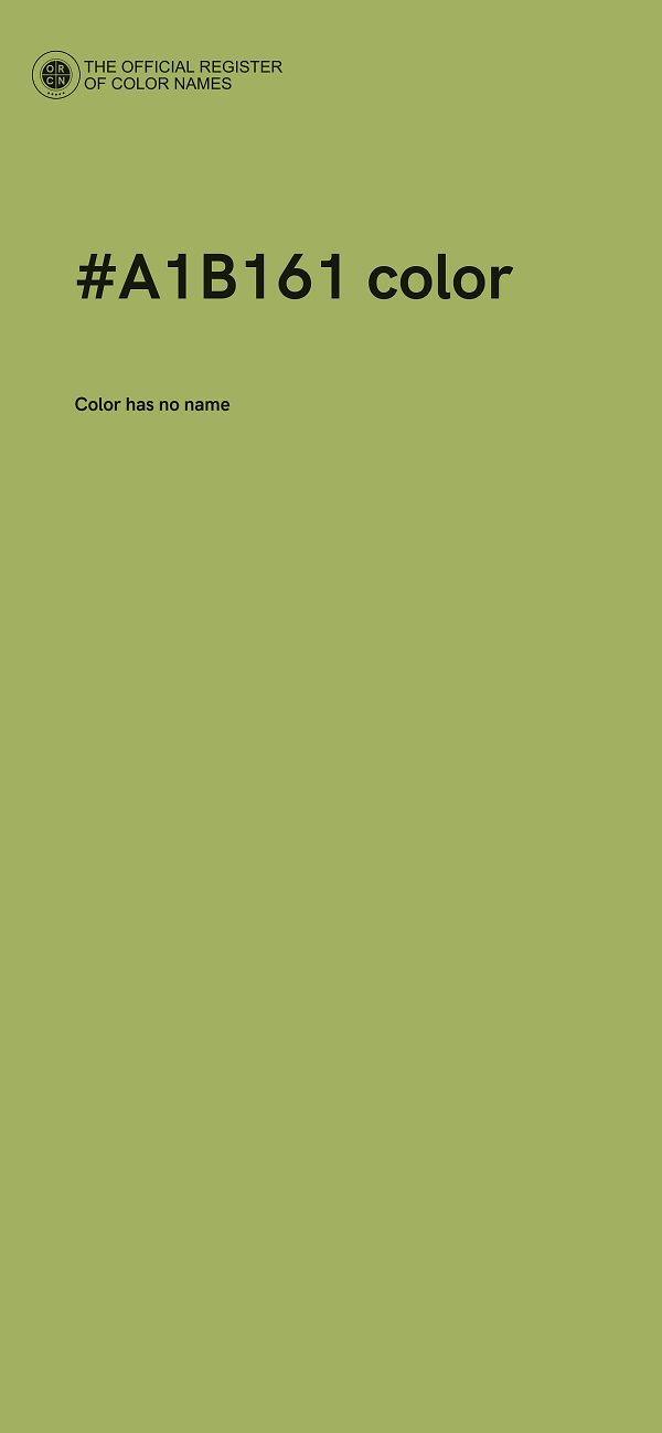 #A1B161 color image