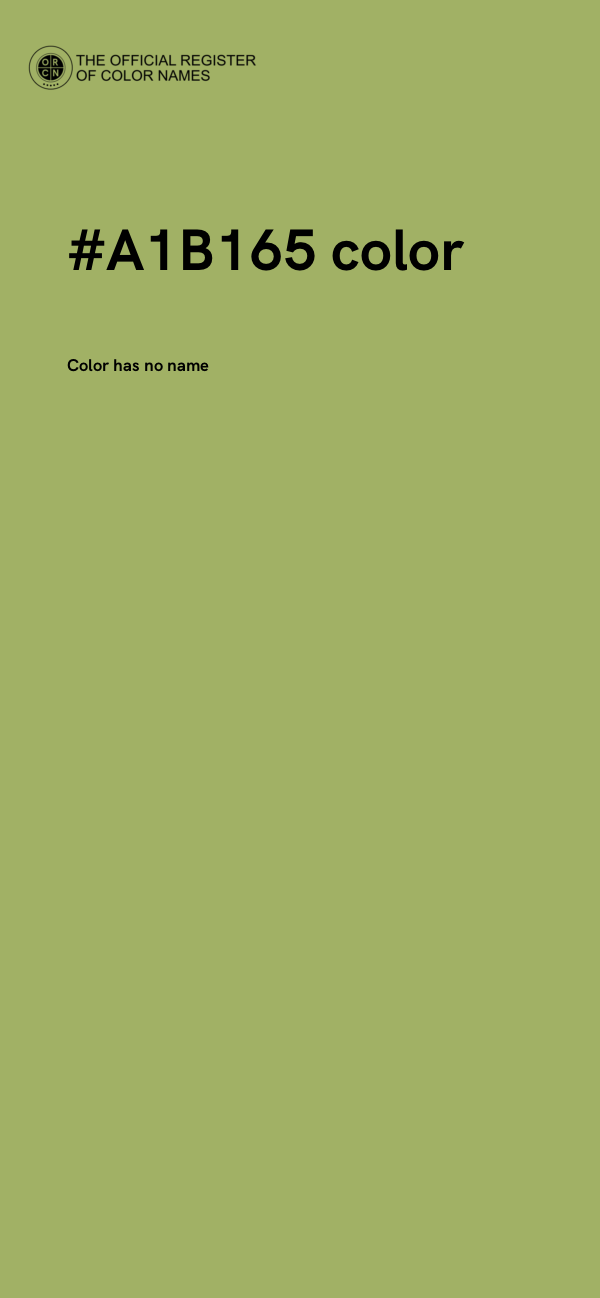 #A1B165 color image
